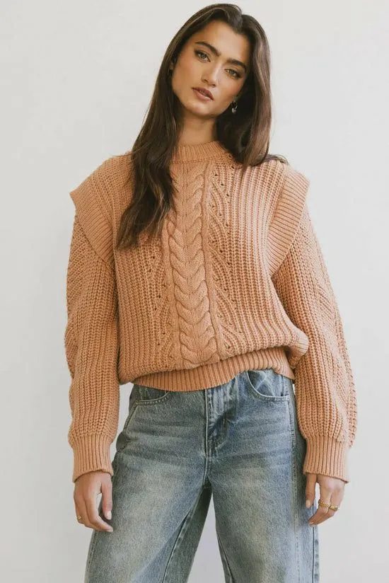 Bohme Dream Knit Sweater In Blush Blush Women Sweaters