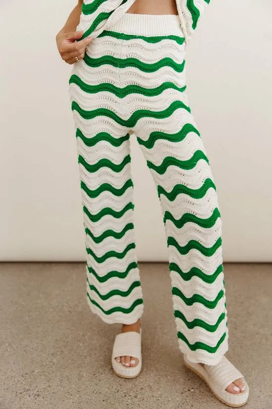 Bohme Elenor Knit Bottoms In Green Green Women All Bottoms