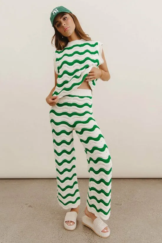 Bohme Elenor Knit Bottoms In Green Green Women All Bottoms