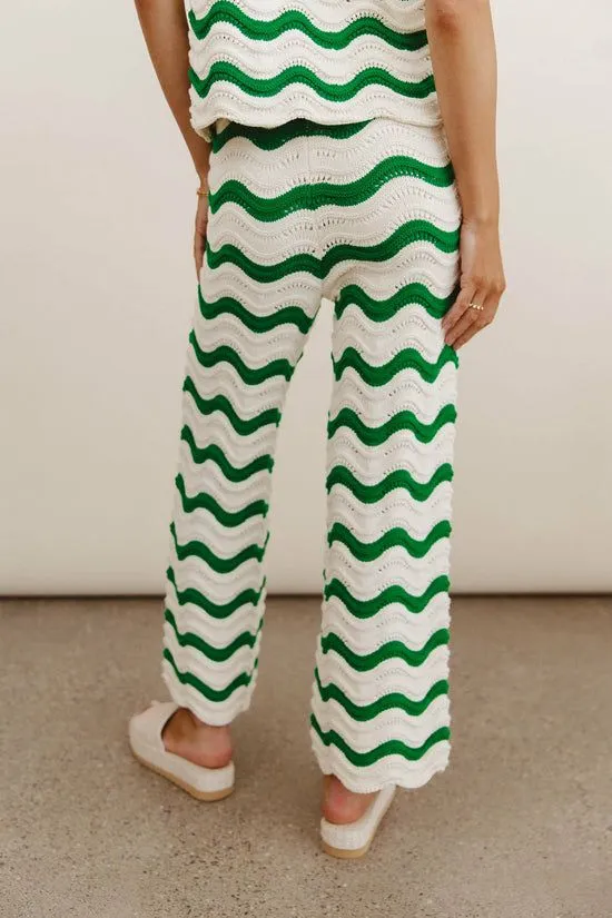 Bohme Elenor Knit Bottoms In Green Green Women All Bottoms