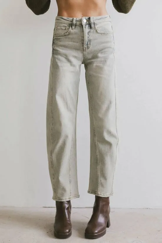 Bohme Frenchie Barrel Jean Light Wash Women All Bottoms