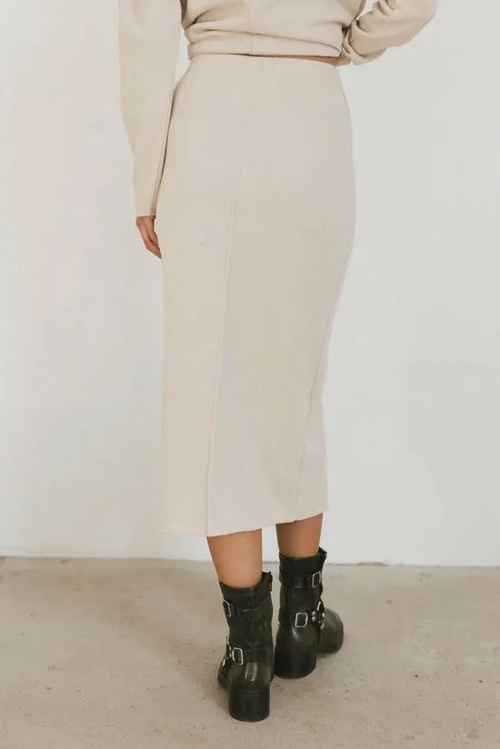 Bohme Harden Midi Skirt In Taupe Taupe Women Skirts