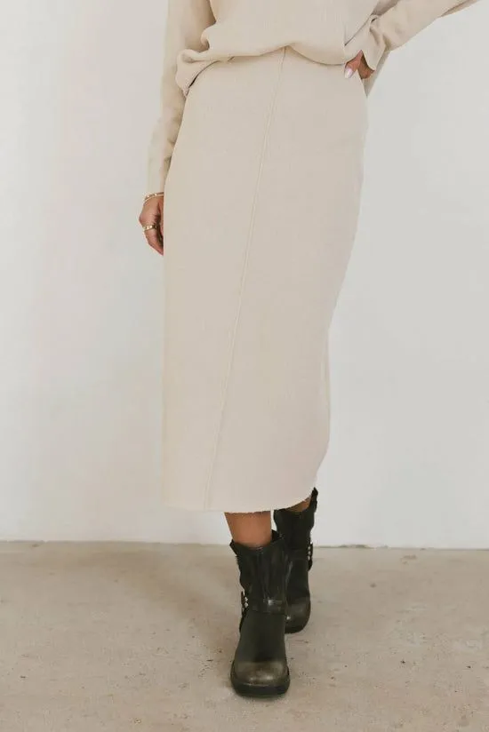 Bohme Harden Midi Skirt In Taupe Taupe Women Skirts
