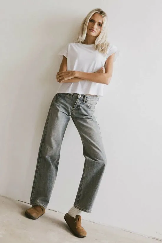 Bohme Harry Cutoff Top In White White Women Tees and Tanks