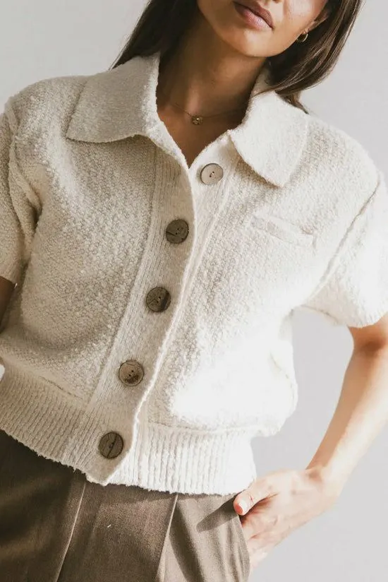 Bohme Hayes Knit Cardigan In Cream Cream Women Cardigans