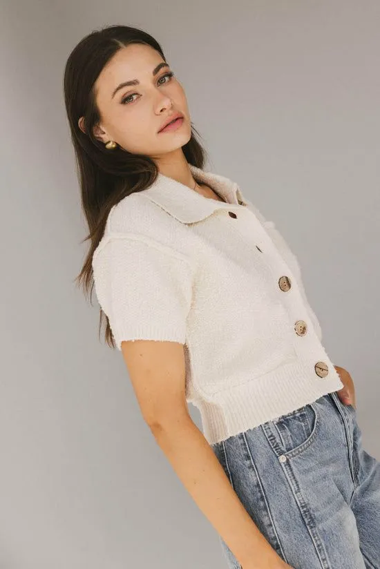 Bohme Hayes Knit Cardigan In Cream Cream Women Cardigans