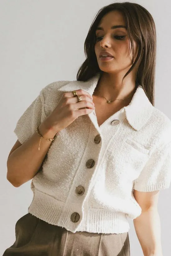 Bohme Hayes Knit Cardigan In Cream Cream Women Cardigans