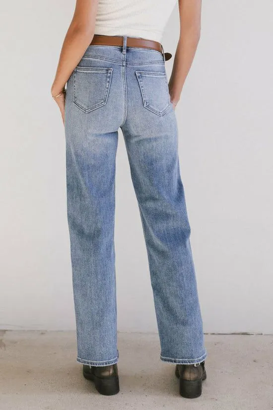 Bohme Ingrid Straight Leg Jeans Medium Wash Women All Bottoms