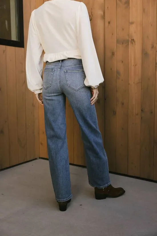 Bohme Ingrid Straight Leg Jeans Medium Wash Women All Bottoms