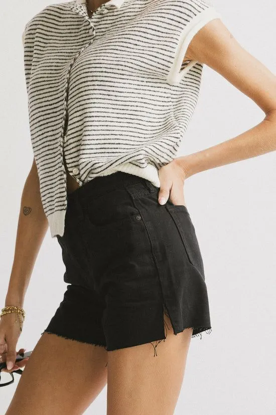 Bohme Jaiden Denim Shorts Black Women Shorts