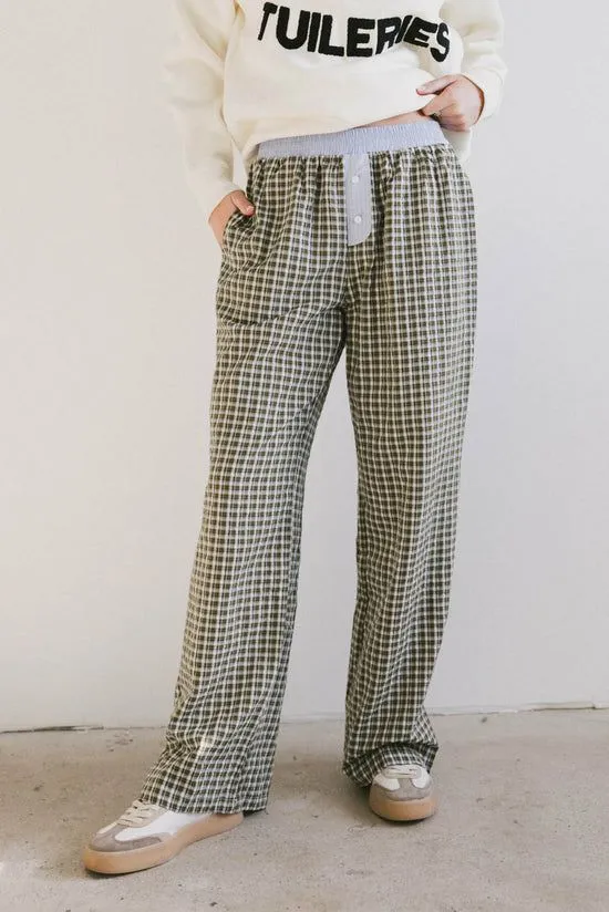 Bohme Josey Boxer Pants Olive Women All Bottoms