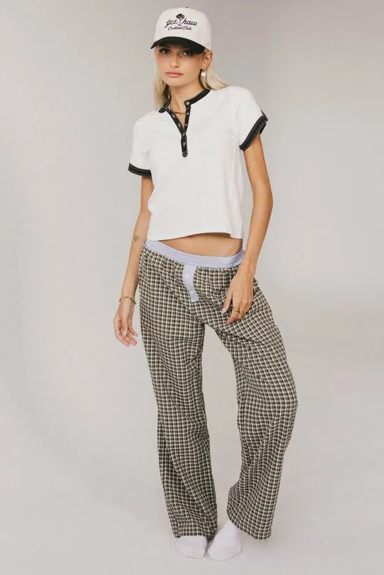 Bohme Josey Boxer Pants Olive Women All Bottoms
