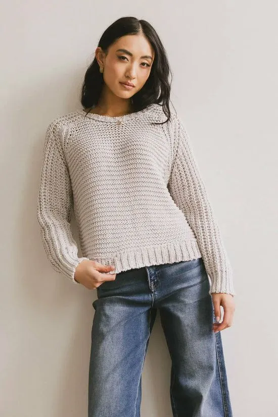 Bohme Juniper Textured Sweater In Grey Grey Women Sweaters