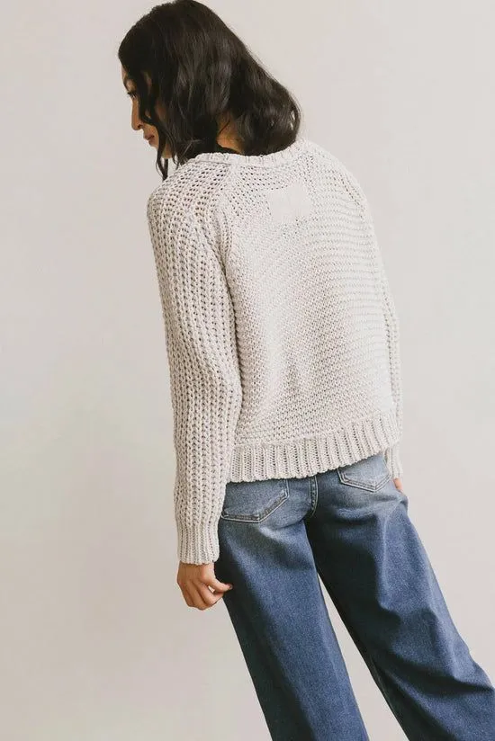 Bohme Juniper Textured Sweater In Grey Grey Women Sweaters