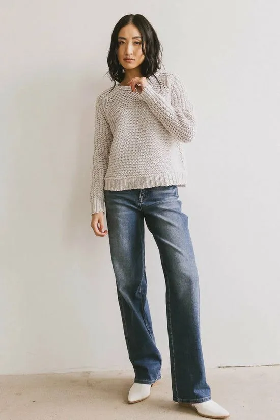 Bohme Juniper Textured Sweater In Grey Grey Women Sweaters
