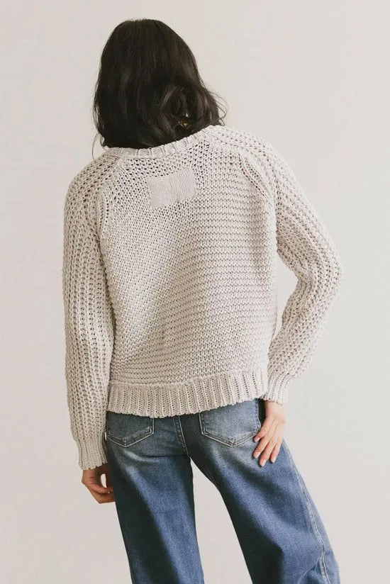 Bohme Juniper Textured Sweater In Grey Grey Women Sweaters