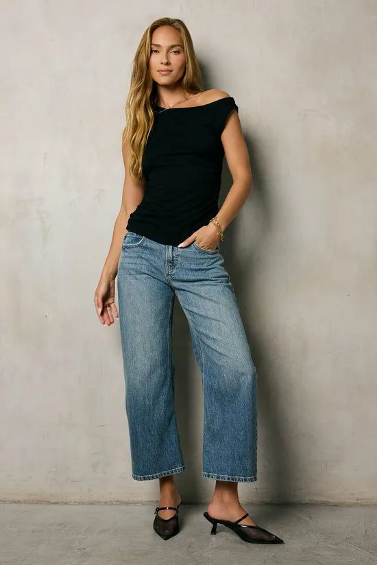 Bohme Kenny Loose Barrel Jeans Medium Wash Women All Bottoms