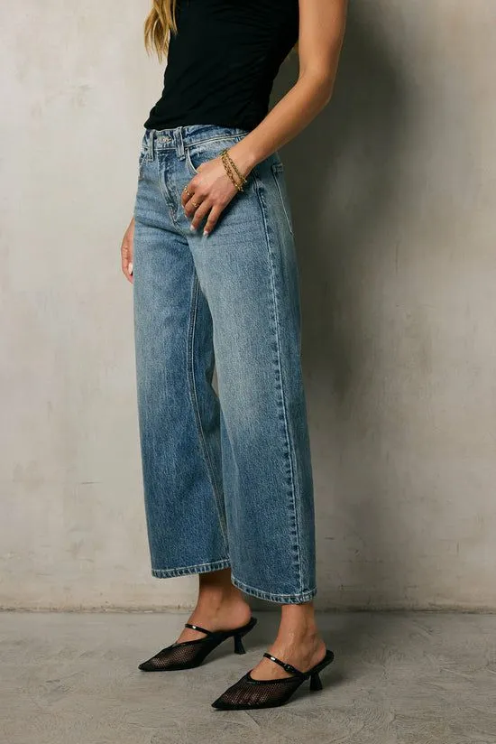 Bohme Kenny Loose Barrel Jeans Medium Wash Women All Bottoms