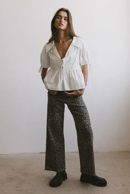 Bohme Kortnee Leopard Print Jeans Leopard Women All Bottoms