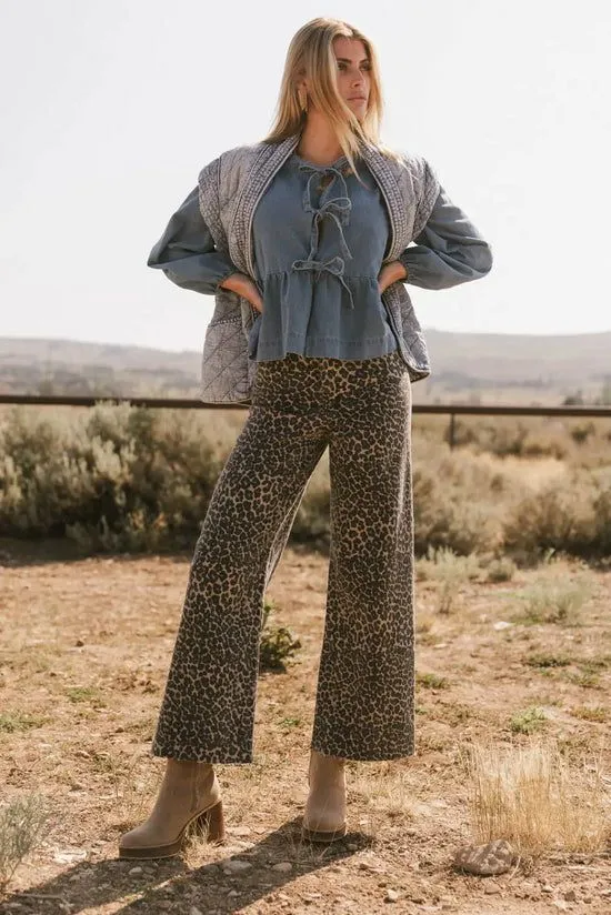 Bohme Kortnee Leopard Print Jeans Leopard Women All Bottoms