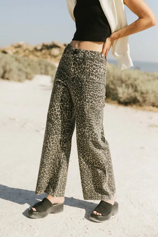 Bohme Kortnee Leopard Print Jeans Leopard Women All Bottoms