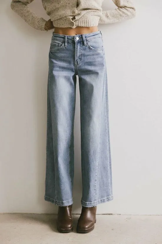 Bohme Krista Wide Leg Jeans Medium Wash Women All Bottoms