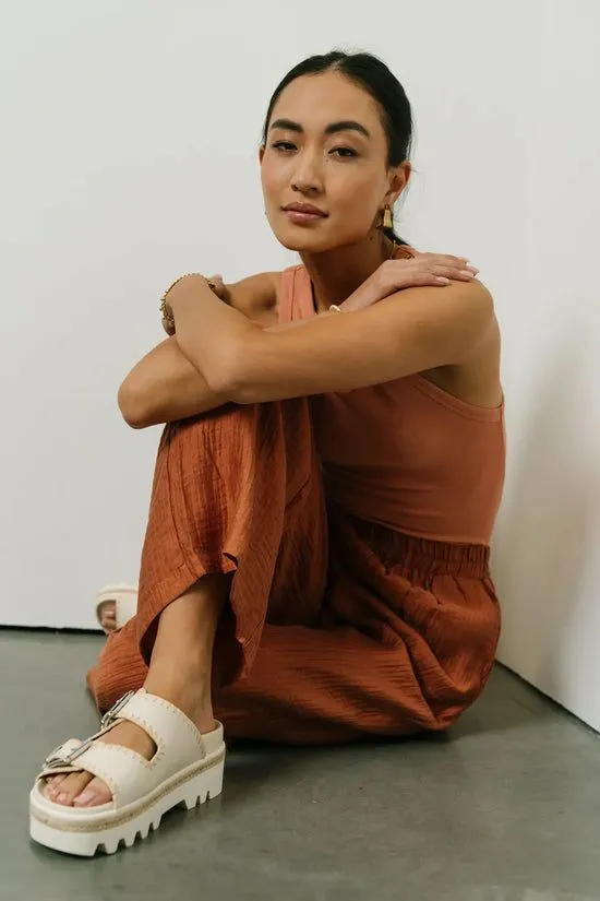 Bohme Laura Woven Sandals In Bone Bone Women Shoes