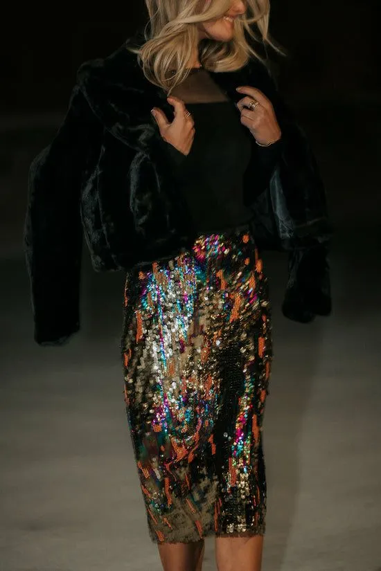 Bohme Layla Sequin Skirt Multi Women Skirts