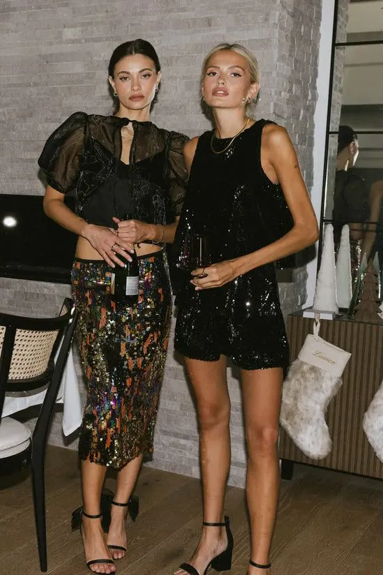 Bohme Layla Sequin Skirt Multi Women Skirts