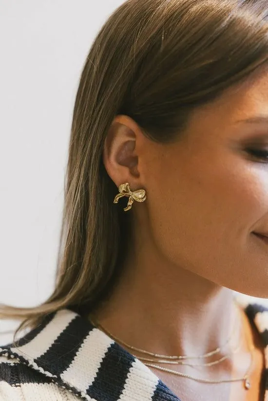 Bohme Louisa Bow Earrings Gold Women Jewelry Bohme Louisa Bow Earrings Gold Women Jewelry