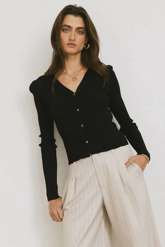 Bohme Lucia Cardigan In Black Black Women Cardigans