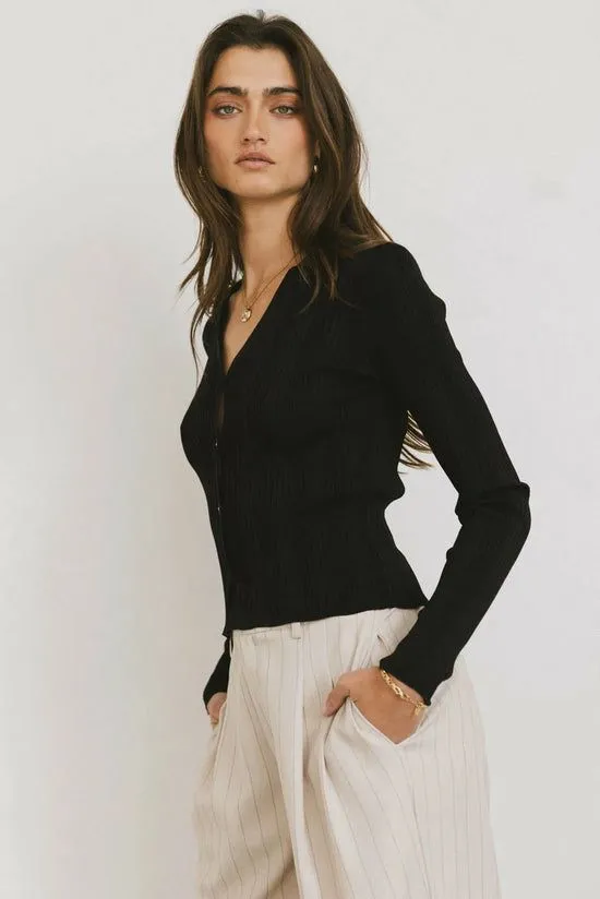 Bohme Lucia Cardigan In Black Black Women Cardigans