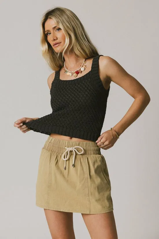 Bohme Luna Knit Tank Top In Grey Grey Women Tees and Tanks