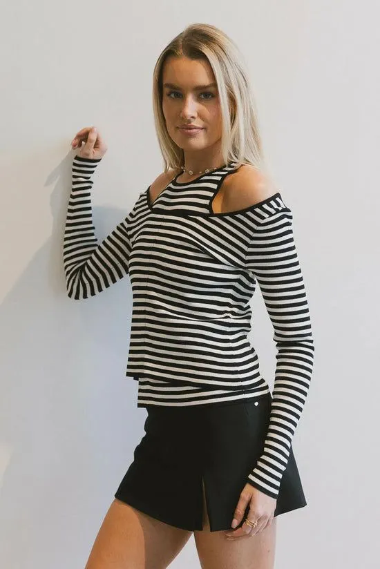 Bohme Marzella Double Layer Top Black Women Tops