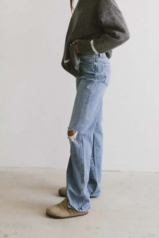 Bohme Moira Straight Leg Jeans Medium Wash Women Denim