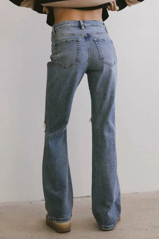 Bohme Moira Straight Leg Jeans Medium Wash Women Denim