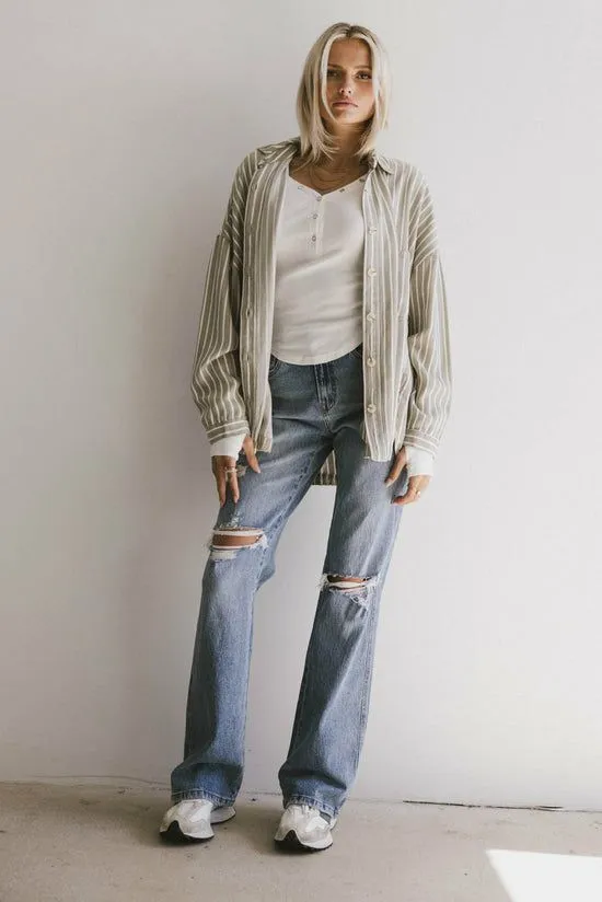Bohme Moira Straight Leg Jeans Medium Wash Women Denim