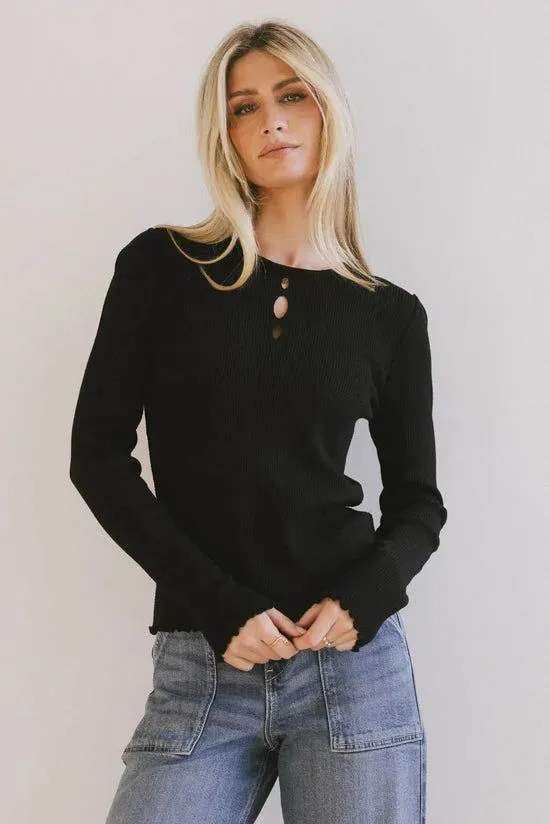 Bohme Nadia Knit Sweater Black Women Sweaters