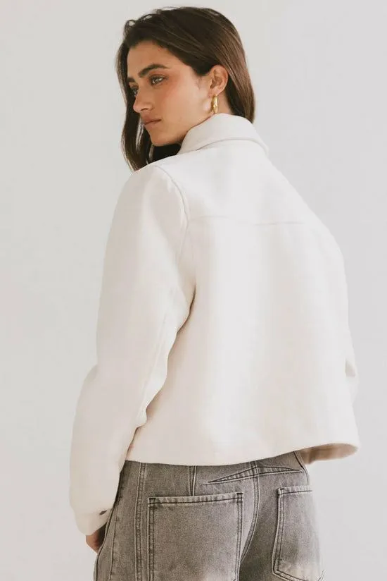 Bohme Nina Wool Blend Jacket In Cream Cream Women Jackets