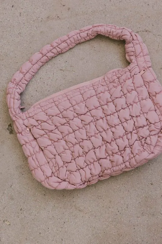 Bohme Nora Quilted Tote Bag In Dusty Pink Pink Women Bags