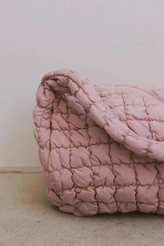 Bohme Nora Quilted Tote Bag In Dusty Pink Pink Women Bags