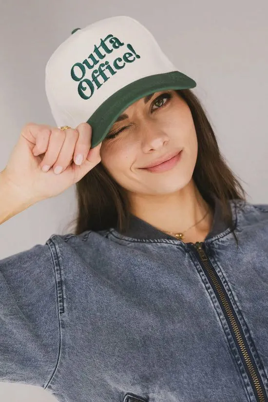 Bohme Outta Office Baseball Cap Green Women Hats