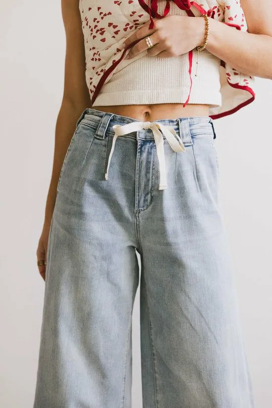 Bohme Pablo Wide Leg Denim Pants Light Women All Bottoms