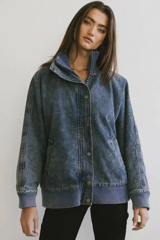 Bohme Paige Denim Jacket Medium Wash Women Jackets