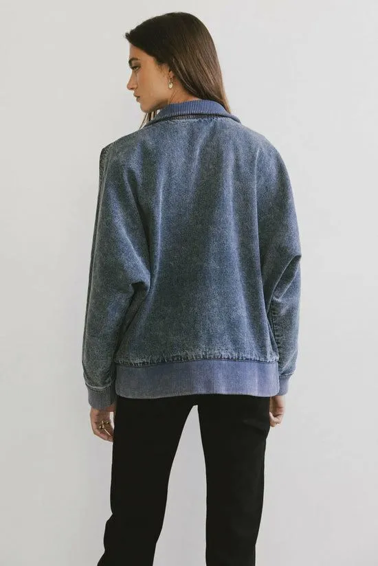 Bohme Paige Denim Jacket Medium Wash Women Jackets