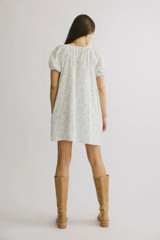 Bohme Pattie Floral Baby Doll Dress In Lavender Lavender Women Dresses