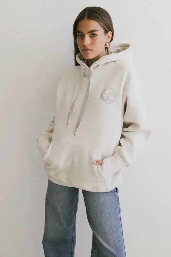 Bohme Portugal Graphic Hoodie Beige Women Loungewear