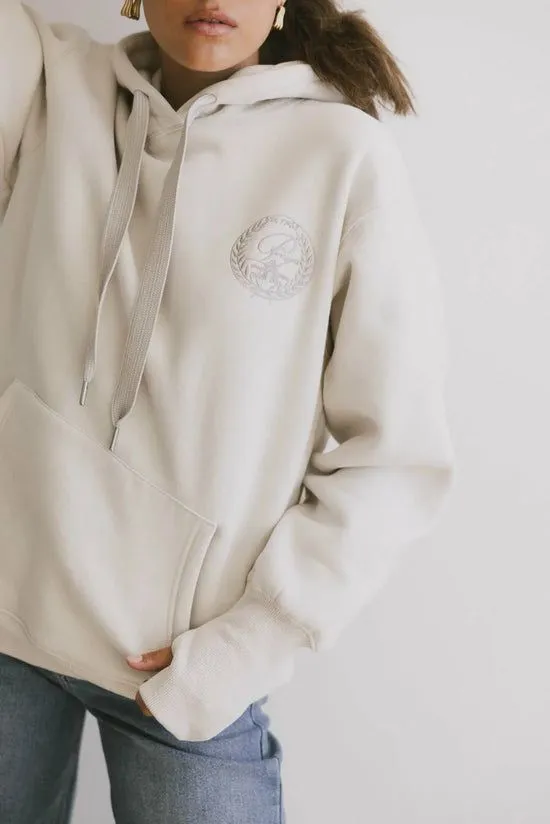 Bohme Portugal Graphic Hoodie Beige Women Loungewear