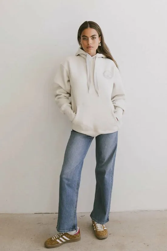 Bohme Portugal Graphic Hoodie Beige Women Loungewear
