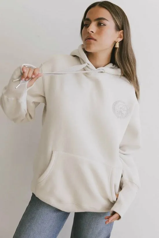 Bohme Portugal Graphic Hoodie Beige Women Loungewear